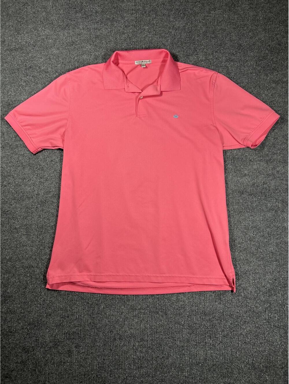 Peter Millar Pink Polo Shirt Size L